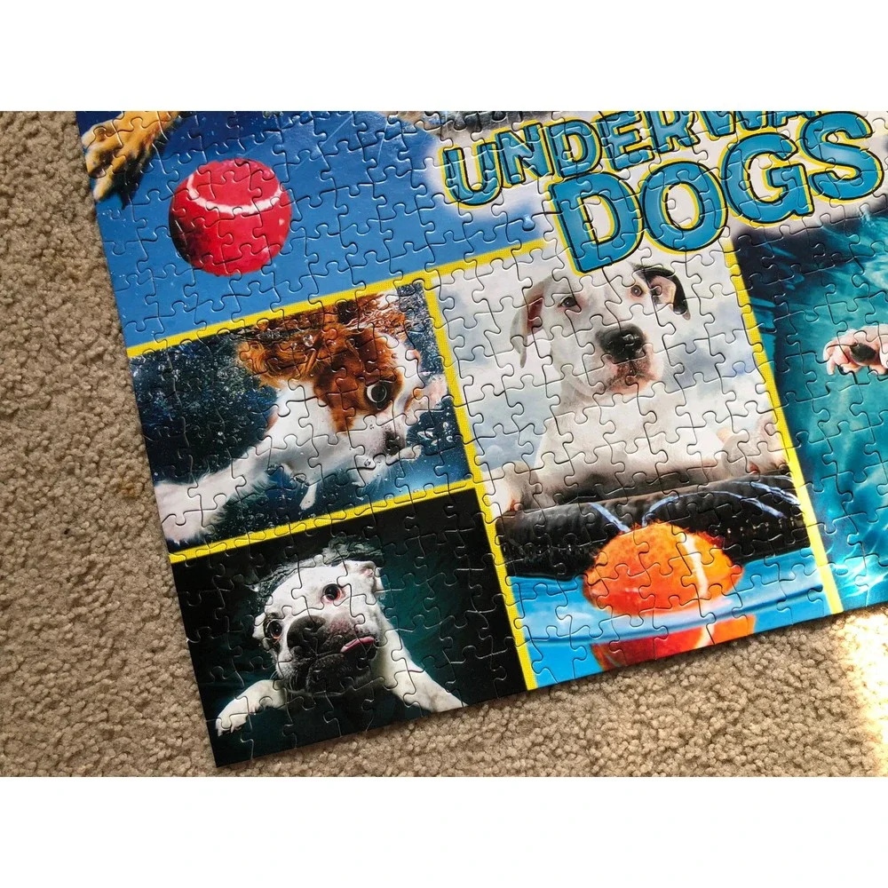 Buffalo Games - Dog Days - Underwater Dogs - 750 Piece Jigsaw Puzzle -‎ Complete